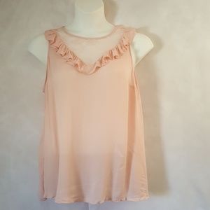 Torrid Lace and Ruffle Tank